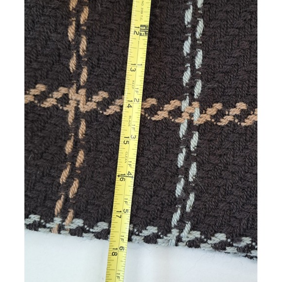 Ann Taylor Wool Blend Plaid Pencil Mini Skirt Women 's 10 Lined Academia 18"L - Picture 4 of 7